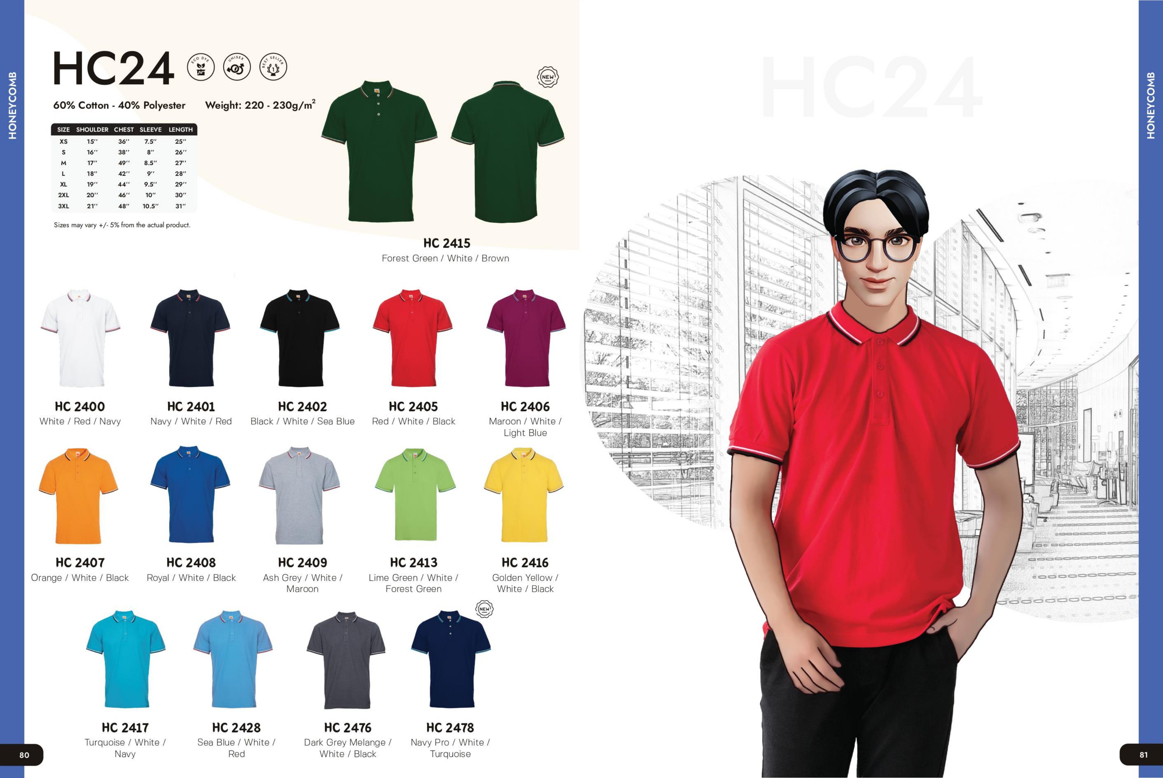 HC 2400 - Malaysia Custom Uniform & T-shirt